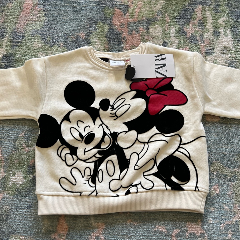 Zara Kids Mickey & Minnie Sweatshirt